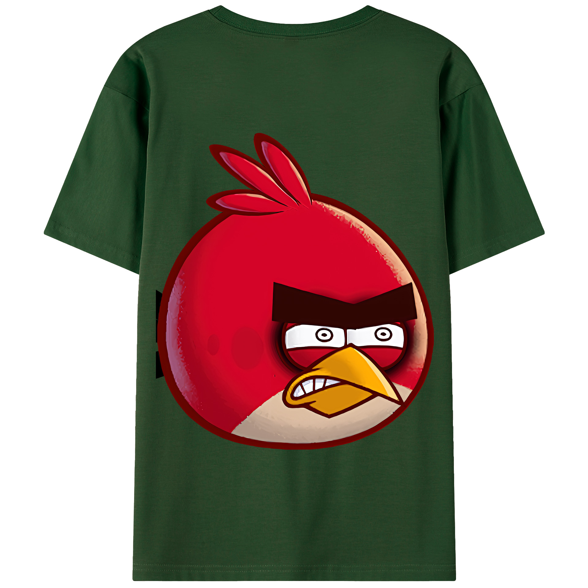 （画像用） Angry Birds アングリーバード 綿100％半袖Tシャツ（背面プリント）